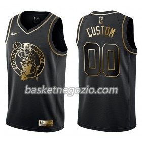 Canotte Uomo Boston Celtics Personalizzate Nike Nero Golden Edition Swingman